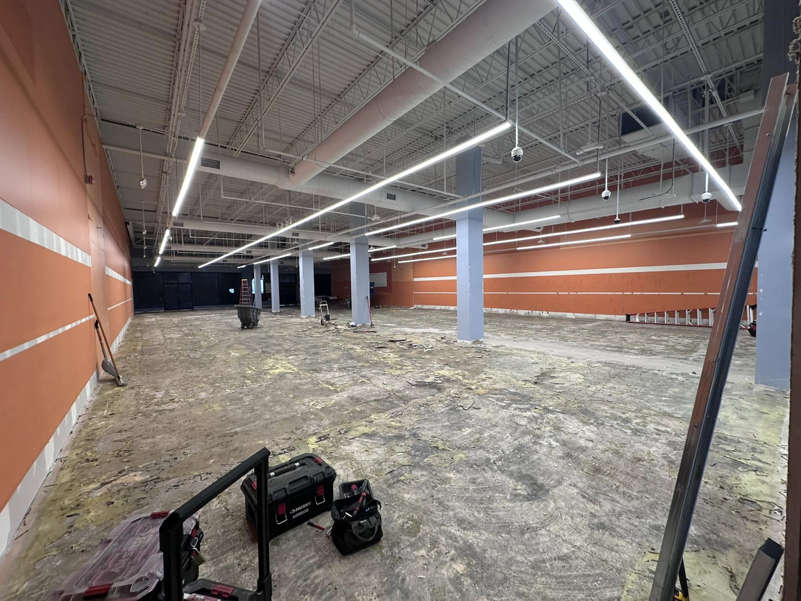 YES Electric large commercial LED lighting installation